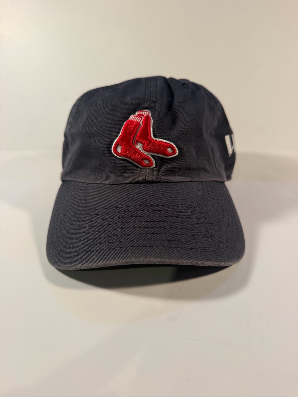 Boston Red Sox Unisex Navy Cap with Red Socks Logo